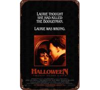 TINSAEGE Cartel de metal de hojalata de Halloween H20: 20 años después (1998) - Cartel alternativo | Letreros decorativos y placas para tu hogar, bar, club o decoración de pared - 8 x 12 pulgadas