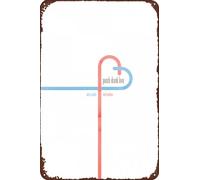 TINSAEGE Letrero de metal con texto en inglés "Punch Drunk Love", letreros decorativos y placas para tu hogar, bar, club o decoración de pared, 8 x 12 pulgadas