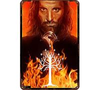 TINSAEGE Letrero de metal de El Señor de los Anillos - Aragorn | Letreros decorativos y placas para tu hogar, bar, club o decoración de pared, 8 x 12 pulgadas