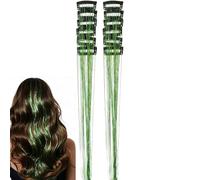 Tinsel De Cabello Con Clip,12 Piezas Accesorios De Brillante De 50 cm | Camisa Corta de Verano Carnaval Suelta y Cómoda para la Playa - Para Fiesta Cosplay Festival Cumpleaños Vacaciones Reunión Diari