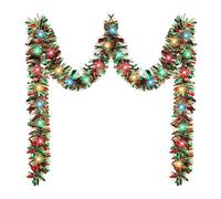 Tinsel Garland - Material Flexible Reusable, Strands brillantes ligeros, decoración de árboles festivos, ornamento de vacaciones moldable | Ornamento navideño de Navidad, escalera barandillas de techo