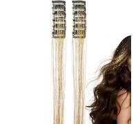 Tinsel Para El Cabello Con Clip - Botonadura con Diseño de Máscara | Extensiones De Pelo Bonitas - Para Fiesta Cumpleaños Cosplay Festival Vacaciones Reuniones Disfraces Diario