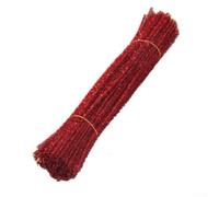 Tinsel Sparkle - Limpiadores de tuberías (100 unidades, 30 cm), purpurina | Tallos de chenilla para decoraciones de Navidad, proyectos de arte y manualidades, fabricación de adornos navideños (rojo)