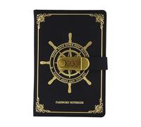 Tinsellns Diario Personal con Candado, Diario Secreto A5 con Contraseña, Cuaderno de Viaje de Tapa Dura, 200 Páginas, para Niños, Adultos, Registro de Trabajo, 21,2 x 14,7 cm, Negro