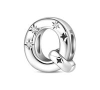 TINSLO Charm Anhänger Damen Buchstabe A-Z für Armband 925 Sterling Silber Charms Beads passend für Pandora Armband und Halskette, Kompatibel mit Europäischen Armbänder für Frauen Mädchen KJC165