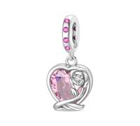 TINSLO Charms Abalorios Colgante para mujer, plata de ley 925, compatible con pulseras y collares Pandora, compatible con pulseras europeas para mujeres y niñas