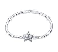 TINSLO Pulsera de plata de ley 925, pulsera de serpiente con cierre de corazón, para mujer, regalo para San Valentín, día de la madre, cumpleaños, Navidad