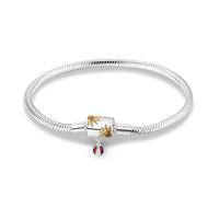 TINSLO Pulsera para mujer de plata de ley 925, pulseras con cierre de corazón, pulsera de serpiente, pulsera de eslabones para San Valentín, día de la madre, cumpleaños, Navidad, regalo para mujeres
