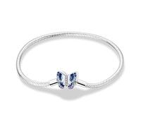 TINSLO Pulsera para mujer de plata de ley 925, pulseras con cierre de corazón, pulsera de serpiente, pulsera de eslabones para San Valentín, día de la madre, cumpleaños, Navidad, regalo para mujeres