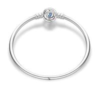TINSLO Pulsera para mujer de plata de ley 925, pulseras con cierre de corazón, pulsera de serpiente, pulsera de eslabones para San Valentín, día de la madre, cumpleaños, Navidad, regalo para mujeres
