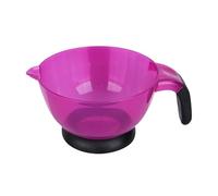Tint Color Mixing Bowl - Hair Dye Mixing Bowl with Suction Cup, Transparent Purple | Deep Capacity, Accurate Ratio Measurement, Anti-Slip Hair Colour Mixings Tool for Salon and Home