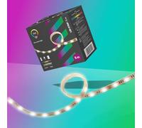 Tint - Tira de luces LED inteligente RGB para iluminación indirecta, 5 m de longitud, 24 W, 6 escenas de luz preprogramadas, Bluetooth+Zigbee, funciona con Alexa