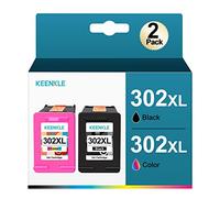 Tinta 302XL para HP 302 302 XL para Tinta HP Envy 4525 4520 4527 para HP DeskJet 3630 3636 2130 para HP Officejet 4655 5230 3831 3830 (Negro y Tricolor)