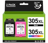 Tinta 305 XL Cartuchos para HP 305 Cartuchos para Tinta Impresora HP 305 XL Negro y Color, para HP DeskJet 2710 2720 2720e 2721 2722 DeskJet Plus 4110 4120 4130 Envy 6010 6020 6022 6032