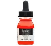 Tinta acr lica profesional Liquitex, frasco de 30 ml (1 oz), color rojo fluorescente