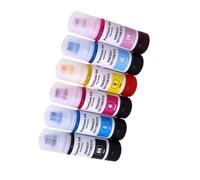 Tinta Apta for Epson 056 057 107 Tinte L8050 L8058 Transparente | Tinta apta for impresora Epson 056 057 107 Dye L18050 L18058 ET-18100, recarga de impresión transparente(1SET BK C M Y LC LM)