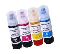 Tinta Apta for Epson 056 057 107 Tinte L8050 L8058 Transparente | Tinta apta for impresora Epson 056 057 107 Dye L18050 L18058 ET-18100, recarga de impresión transparente(1SET BK C M Y)