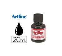 Tinta artline negro para rotulador pizarra blanca 500-a frasco de 20 ml