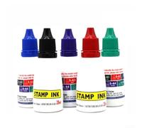 Tinta autoentintable recargable de 25 cc diseñada para todos los autoentintados para sellos, punta controlada para un estampado limpio (morado)