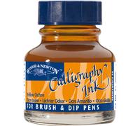 Tinta caligr fica Winsor & Newton, botella de 30 ml (1 oz), color ocre amarillo