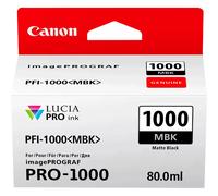 Tinta Canon PFI-1000MBK Color Negro Mate