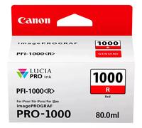 Tinta Canon PFI-1000R Color Rojo