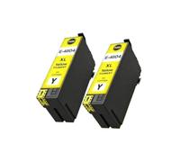 Tinta Compatible con Epson T40D1 T40D2 SC-T3100 SC-T5100 Transparente | Tinta compatible con impresora Epson T40D3 T40D4 SC-T2100 SC-T5100, impresión clara en Color(2pcs Yellow)