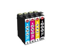 Tinta Compatible T502XL, Compatible con Epson XP-5100 WF-2860DWF | T502XL/502, Compatible, for Series XP-5100/XP-5105/WF-2860DWF/WF-2880, Verificar(4Pcs-1SET)