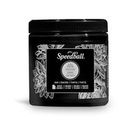 Speedball Tinta de impresión en bloque soluble en agua de 8 onzas, negra, tinta de alivio impermeable para Lino, madera, bloque suave, kit de herramientas de arte de artista, juego de arte de