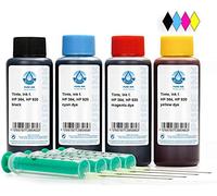 Tinta de impresora Pure Ink de 4x 100 ml compatible con cartuchos de impresora HP 300, 364, 920, tinta de impresora para HP Deskjet 3070 A, 3070, 3520, 3521, 3522, 3524, D 1600, D 1658, D 1660, ...