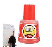 Tinta de recambio de rotulador, tinta de recambio para bolígrafo de pizarra blanca, 50 ml, líquido de reposición de marcador de pizarra blanca de gran capacidad para mujeres, hombres, niños