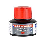 Tinta de recambio edding PTK 25 - rojo - 25 ml - con sistema capilar, ideal para rellenar de forma limpia y sin complicaciones casi todos los marcadores de papel edding Brilliant.
