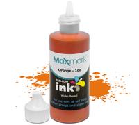 Tinta de recambio MaxMark Premium para sellos autoentintados y almohadillas para sellos, color naranja, 1 oz.