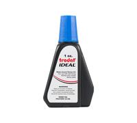 Tinta de repuesto premium Trodat/Ideal 45175 - Azul - Botella de 1 onza