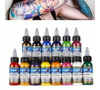 Tinta de Tatuaje 14 Set 1oz 30ml Tinta de Tatuaje Profesional Pigmento Tinta de Tatuaje 14 Set de Tatuaje Inglés