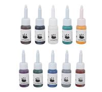 Tinta de tatuaje, combinación de 10 colores Juego de tintas de tatuaje Liner Shader Tattoo Pattern Making Body Art Tattoo Pigment Set 50ml