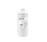 Tinta DTF de 1000ML, Negro/Cian/Magenta/Amarillo/Blanco for película Pet, Compatible con impresoras DTF de Escritorio y de Gran Formato, 5 Colores(1PCS W)