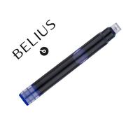 Tinta estilografica belius azul caja 6 cartuchos - BB319