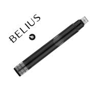 Tinta estilografica belius negro caja 6 cartuchos - BB320