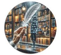 Tinta Fantasma 1000 Piezas Rompecabezas Fantasía Mágica Redondo Puzzle para Adultos Y Niños Regalos Originales Juegos De Puzzle para Aliviar El Estrés 1000pcs (67.5x67.5cm)