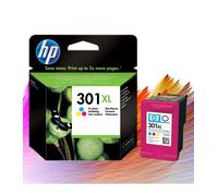 HP Cartucho de tinta original 301XL de alta capacidad Tri-color