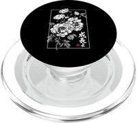 Tinta Japonesa Tradicional de Flores de peonía - Arte botánico PopSockets PopGrip para MagSafe