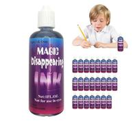 Tinta mágica desaparece - 24 Trucos mágicos - Accesorio con Botellas de Tinta chirriantes | Divertido Juguete de Broma para niños, Adultos y Principiantes | Accesorios mágicos para
