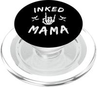 Tinta Mama Esqueleto Mano Rock Sign Bats Cool Tattoo Mom PopSockets PopGrip para MagSafe