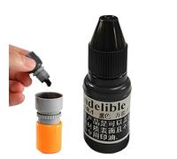 Tinta para almohadilla de sellos, sello de golf, impermeable, no color, de secado rápido, tinta roja y negra para sellos de goma, sellos, almohadilla de sello