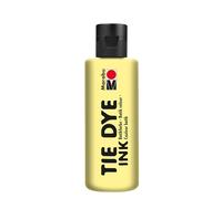 Tinta para batik Marabu TIE DYE INK en amarillo pastel, 80 ml de tinta a base de agua, vegana, tinta brillante para tejidos claros con hasta un 20% de fibras sintéticas, 17300004218