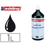 Tinta para Rotuladores Permanentes Edding T-1000 Negro (1 Litro)