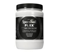 Tinta para serigrafa Speedball Flex Fabric, 32 onzas, blanco alpino, para camisetas y serigrafa