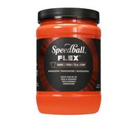 Tinta para serigrafa Speedball Flex Fabric, mandarina de 32 onzas para serigrafa y camisetas