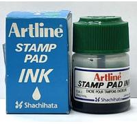 Tinta para tampón artline, color verde